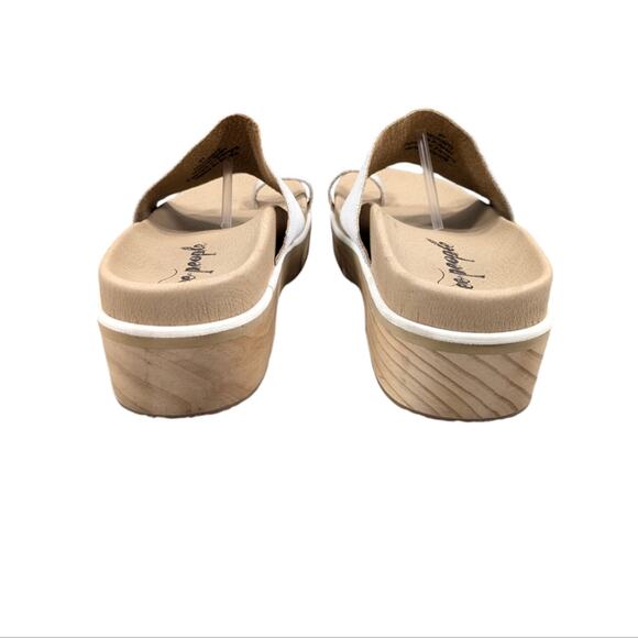 Free People Azure Footbed Platform Slides GUC $178 Size 41 US 10/10.5. S2793 - Picture 11 of 11